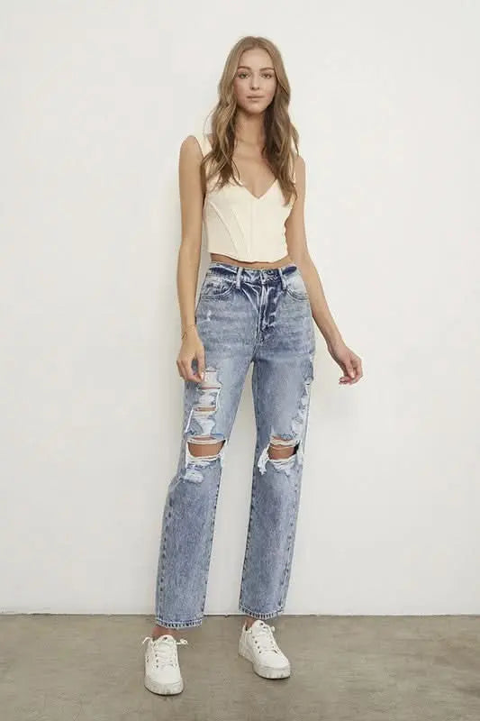 SLIM BOYFRIEND JEANS - Sleekdenim.com