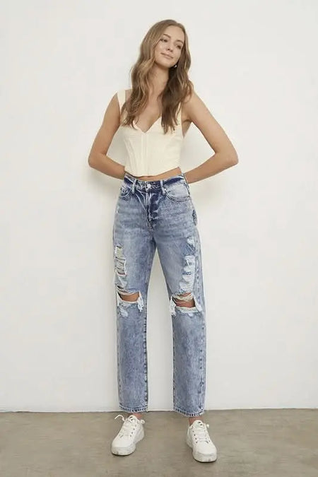 SLIM BOYFRIEND JEANS - Sleekdenim.com