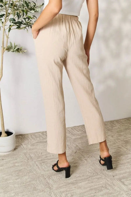 Shiny Pull - On Pants with Pockets - Sleekdenim.com