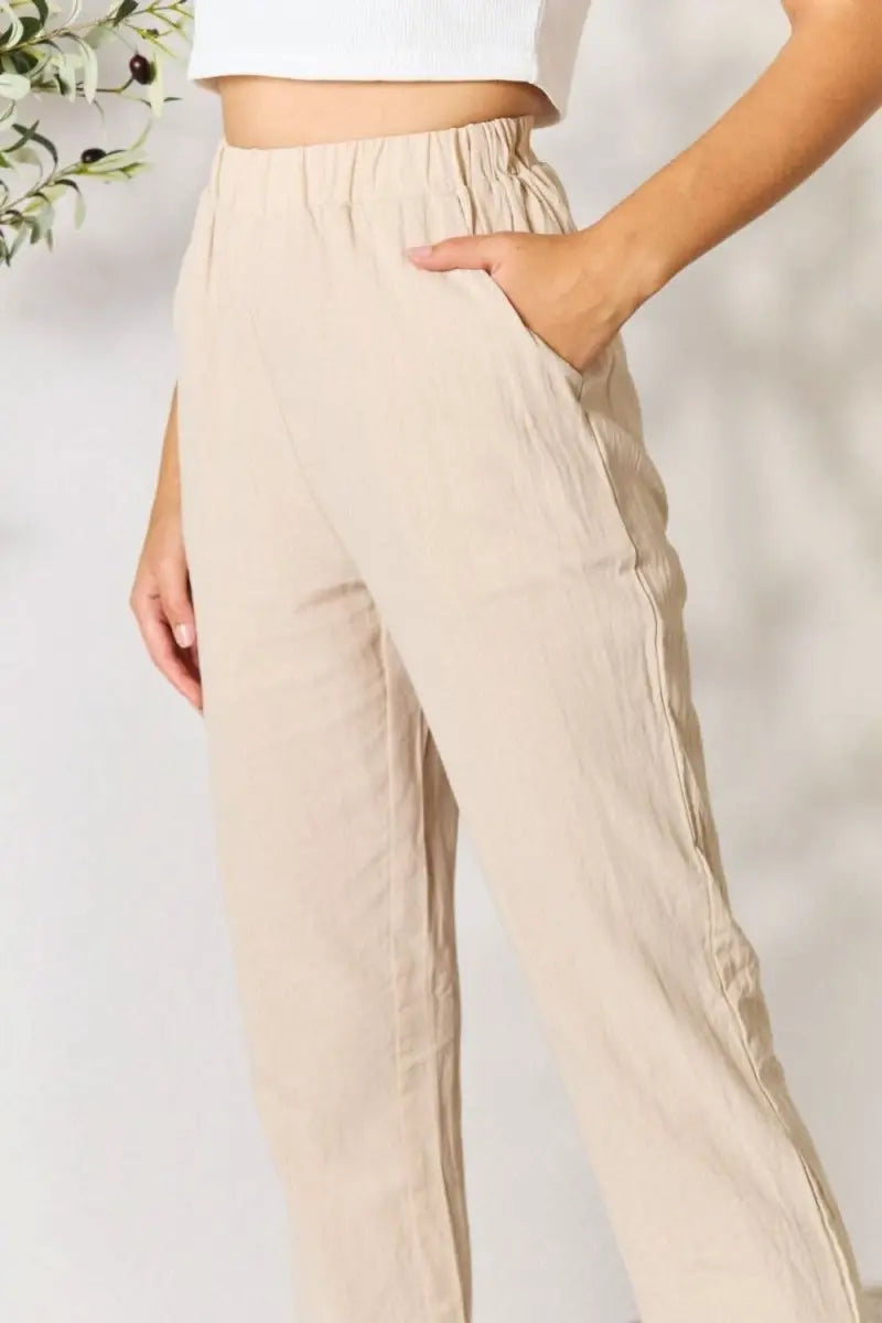 Shiny Pull - On Pants with Pockets - Sleekdenim.com