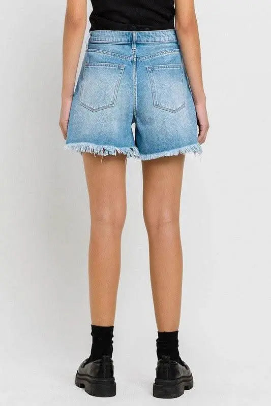 Super High Rise Pleats Shorts - Sleekdenim.com