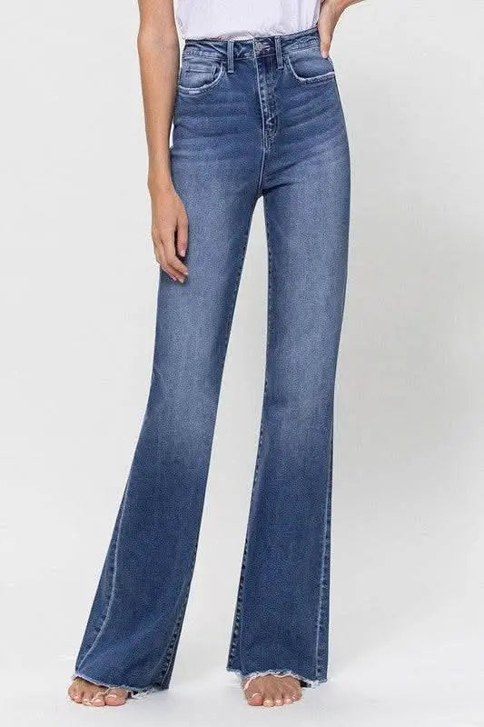 Super High Rise Relaxed Flare - Sleekdenim.com