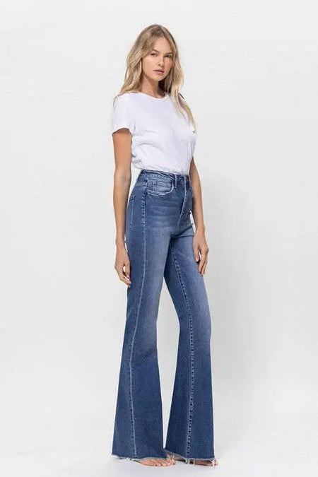 Super High Rise Relaxed Flare - Sleekdenim.com