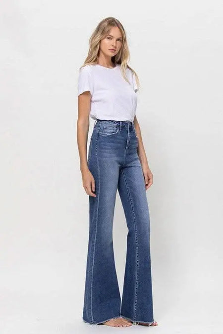 Super High Rise Relaxed Flare - Sleekdenim.com