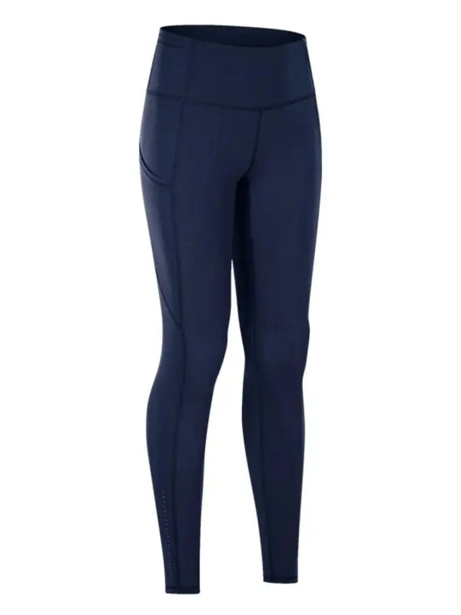 Wide Waistband Sports Leggings - Sleekdenim.com