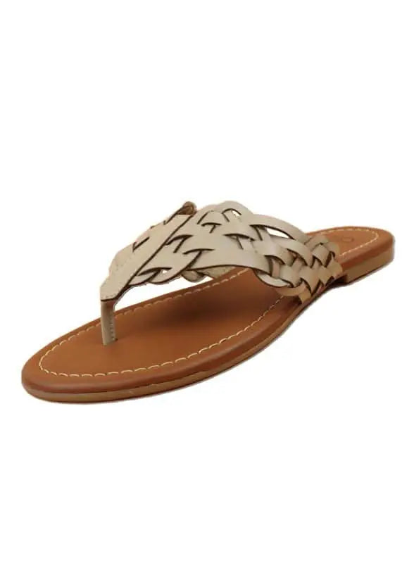 Woven Thong Sandal - Sleekdenim.com