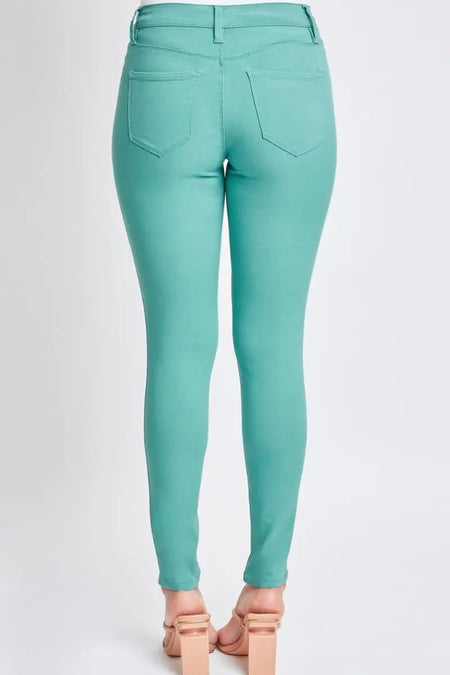 YMI Jeanswear Full Size Hyperstretch Mid - Rise Skinny Pants - Sleekdenim.com