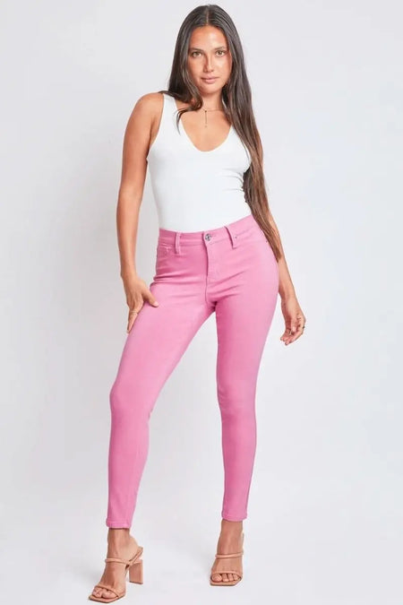 YMI Jeanswear Full Size Hyperstretch Mid - Rise Skinny Pants - Sleekdenim.com