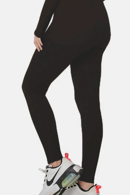 Zenana Full Size Turtleneck Top and Leggings Lounge Set - Sleekdenim.com