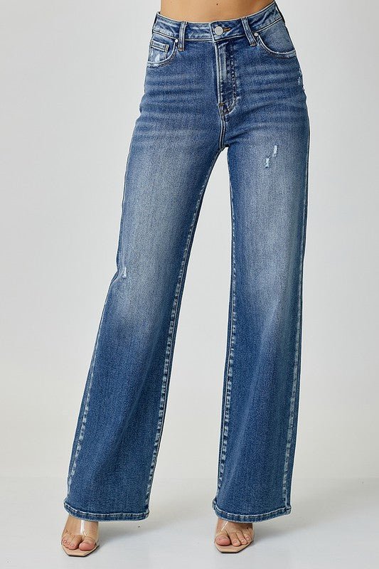 RISEN High Waist Jeans with Pockets | Sleekdenim.com