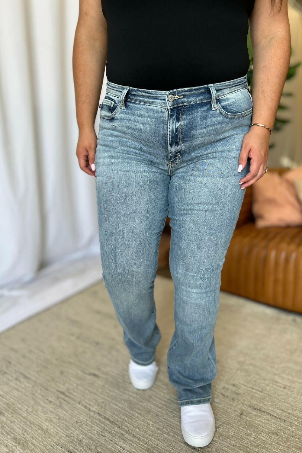 Judy Blue Full Size Medium Rise Bootcut Jeans | Sleekdenim.com