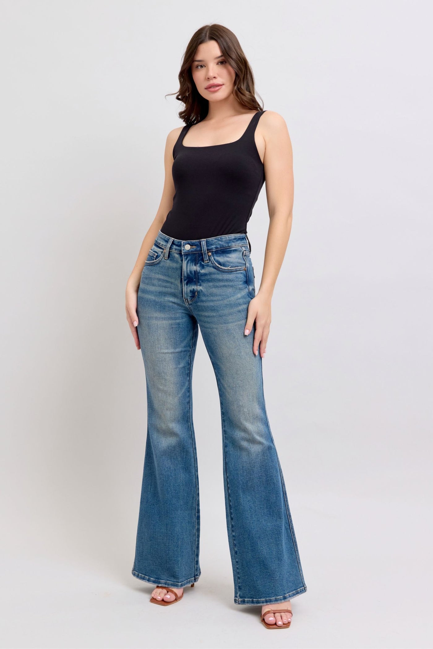 Judy Blue MR Tummy Control Vintage Wash Jeans | Sleekdenim.com