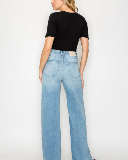 AT2078WDLT INSEAM TRANSFORM WIDE LEG JEANS - Sleekdenim.com