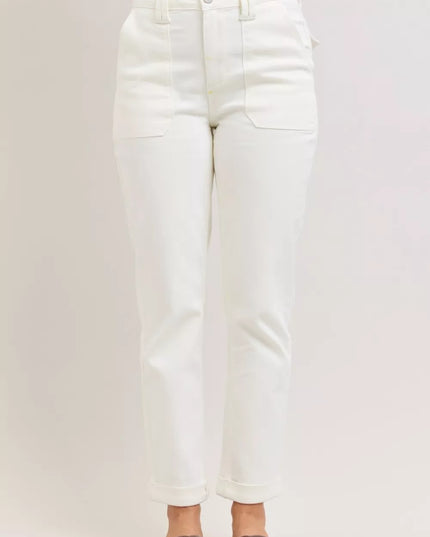 Judy Blue High Waist Jeans with Patch Pockets - Sleekdenim.com