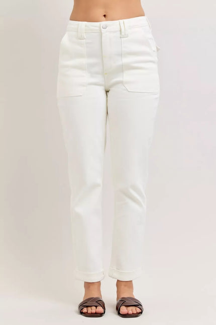 Judy Blue High Waist Jeans with Patch Pockets - Sleekdenim.com