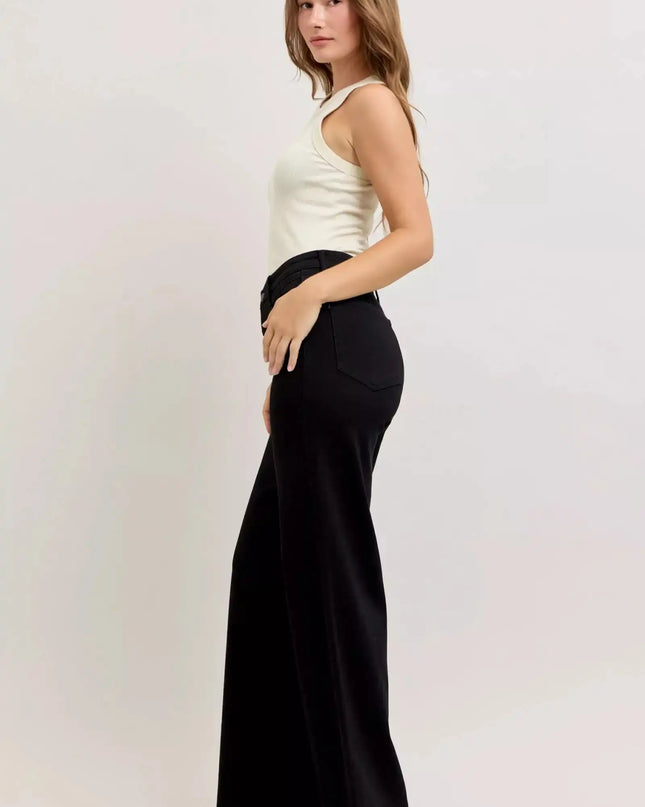 Judy Blue High-Waisted Wide Leg Jeans - Sleekdenim.com
