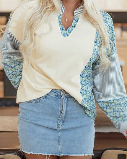 Syllena Collared Boxy Fit Sweatshirt - Sleekdenim.com