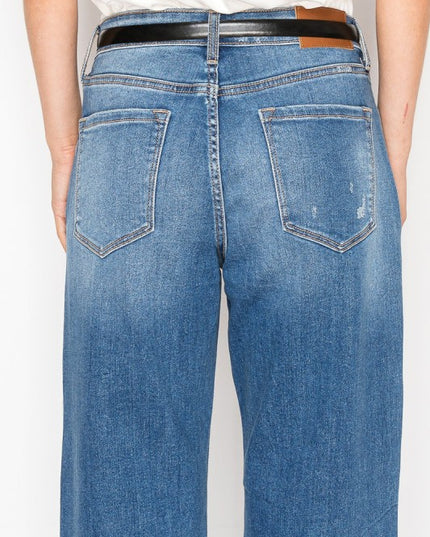 AT2094STM - *Hybrid* High Rise Straight Leg Jeans - Sleekdenim.com