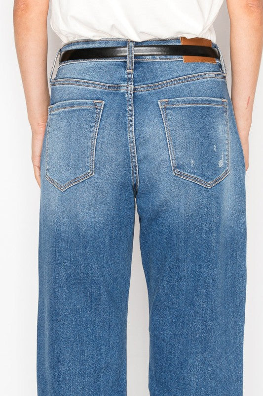 AT2094STM - *Hybrid* High Rise Straight Leg Jeans - Sleekdenim.com