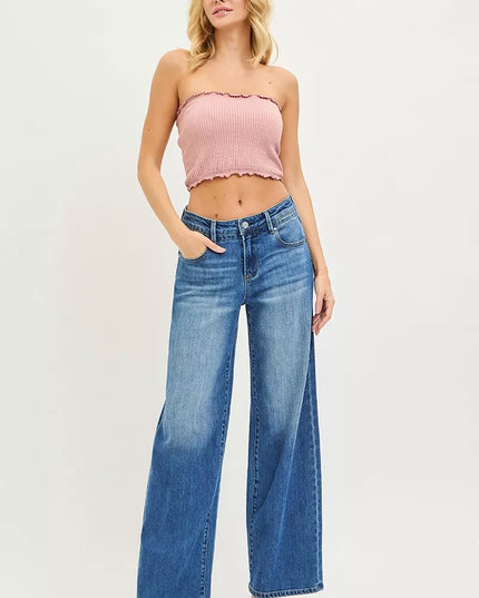 RISEN Slouchy Baggy Jeans with Pockets - Sleekdenim.com