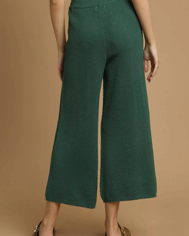 Umgee Textured Knit Wide Leg Pants - Sleekdenim.com