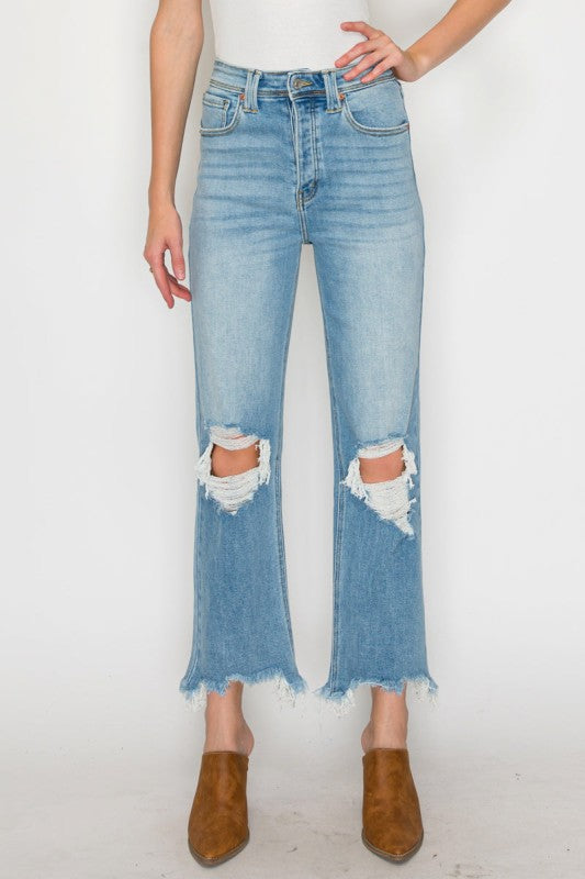 AT1120WDM - Ultra High Rise Modern Wide Jeans – Vi - Sleekdenim.com