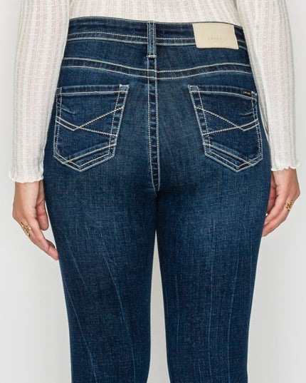 AT2106BTDT - TUMMY CONTROL HIGH RISE SLIM FLARE JE - Sleekdenim.com