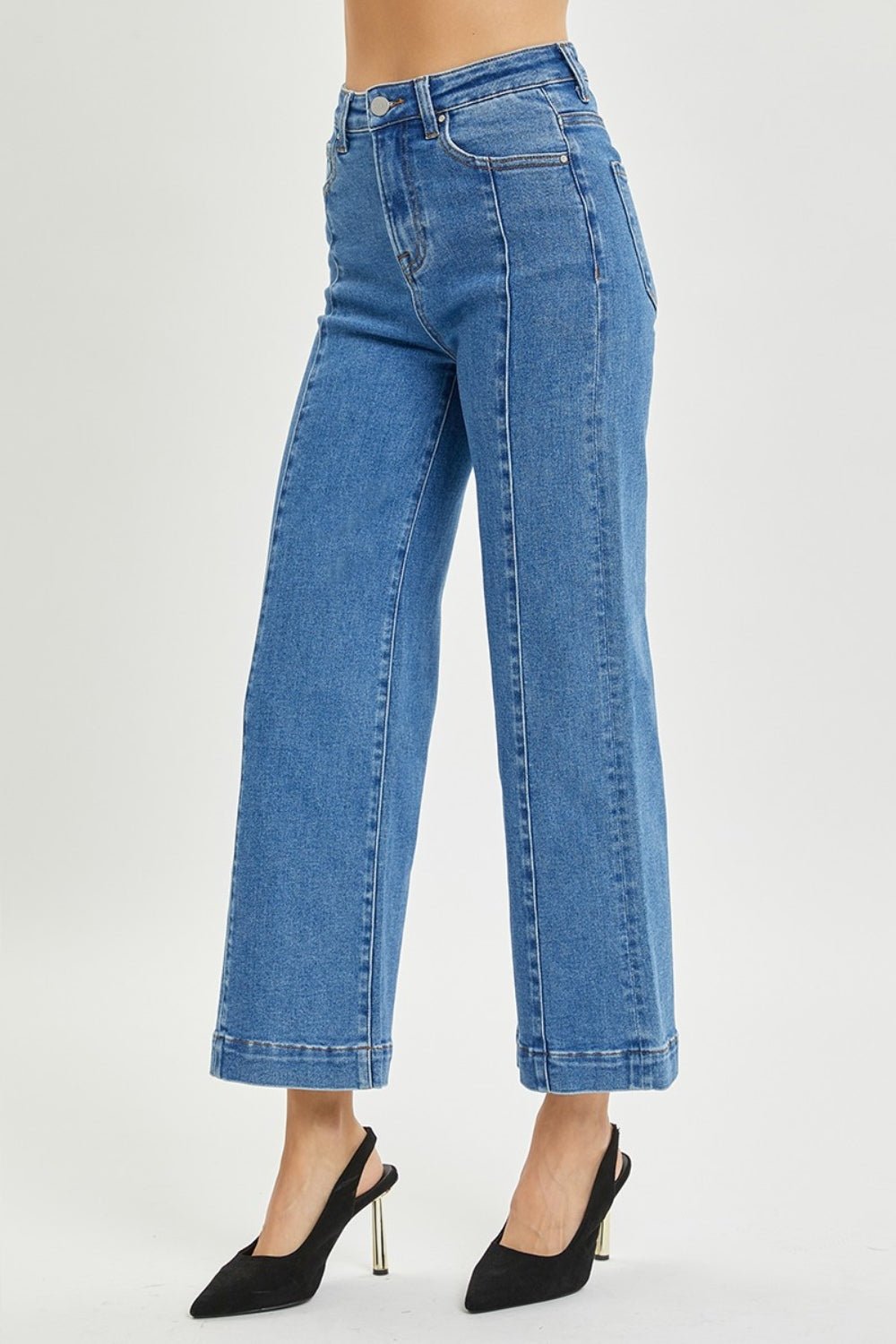 RISEN Full Size High Rise Wide Leg Jeans | Sleekdenim.com