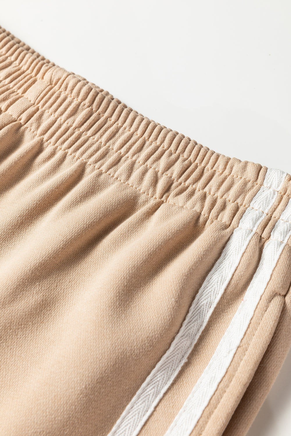 Black Varsity Striped Detail Cropped Pullover Wide Leg Pants 2pcs Outfit