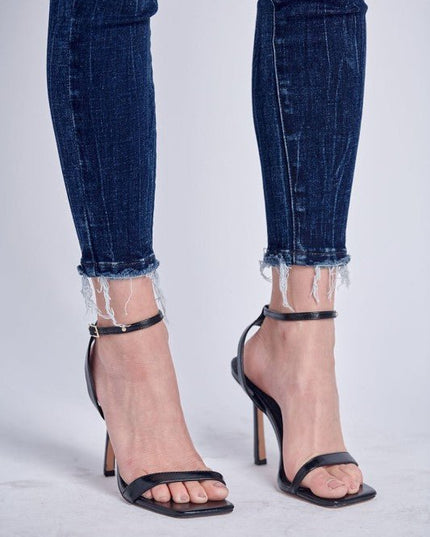 Artemis Vintage AT1044MSKD Mid Rise Full Length Skinny Jeans - Sleekdenim.com