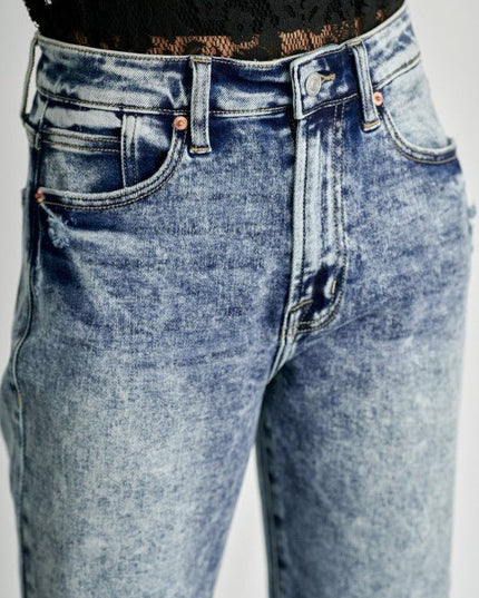 Artemis Vintage AT1078FLM High Rise Stretch Flare Jeans - Sleekdenim.com