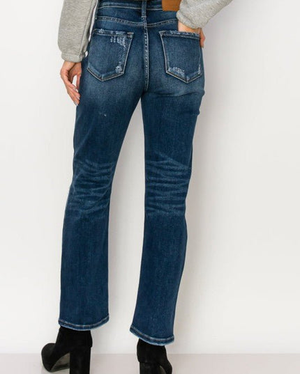 Artemis Vintage AT1087STD HIGH RISE STRETCH STRAIGHT JEANS - Sleekdenim.com