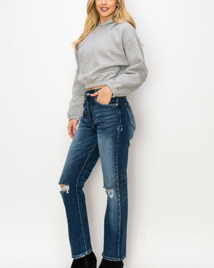 Artemis Vintage AT1087STD HIGH RISE STRETCH STRAIGHT JEANS - Sleekdenim.com