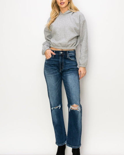 Artemis Vintage AT1087STD HIGH RISE STRETCH STRAIGHT JEANS - Sleekdenim.com