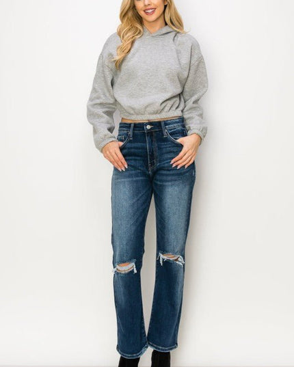 Artemis Vintage AT1087STD HIGH RISE STRETCH STRAIGHT JEANS - Sleekdenim.com
