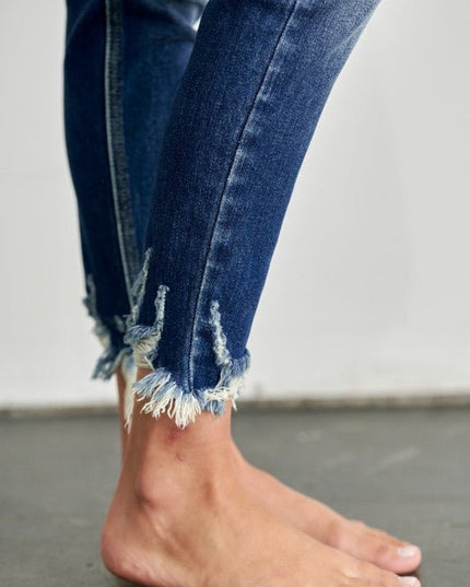 Artemis Vintage AT1090SKM High Rise Double Waist Band Ankle Skinny - Sleekdenim.com