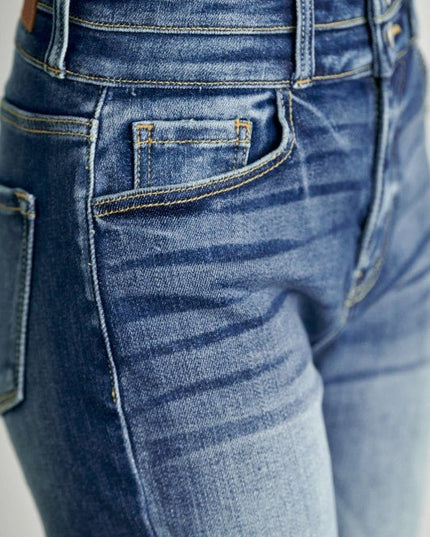 Artemis Vintage AT1090SKM High Rise Double Waist Band Ankle Skinny - Sleekdenim.com