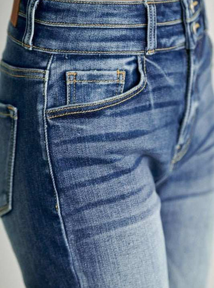 Artemis Vintage AT1090SKM High Rise Double Waist Band Ankle Skinny - Sleekdenim.com