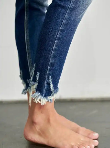 Artemis Vintage AT1090SKM High Rise Double Waist Band Ankle Skinny - Sleekdenim.com