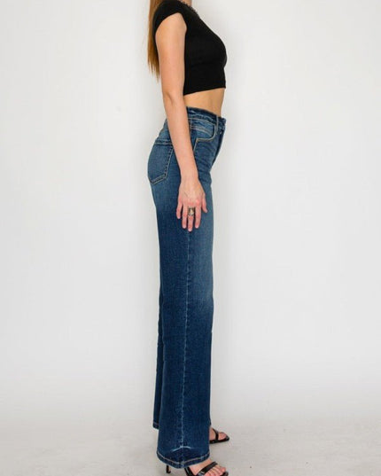 Artemis Vintage AT2004HFDT High Rise Holly Flare Jeans – Tummy Con - Sleekdenim.com