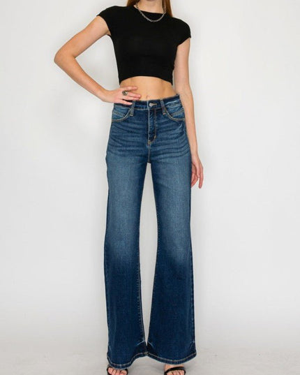 Artemis Vintage AT2004HFDT High Rise Holly Flare Jeans – Tummy Con - Sleekdenim.com