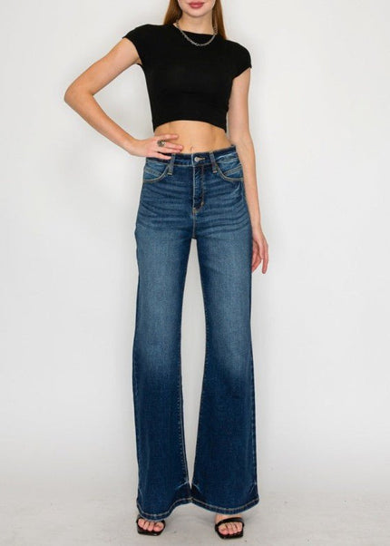 Artemis Vintage AT2004HFDT High Rise Holly Flare Jeans – Tummy Con - Sleekdenim.com