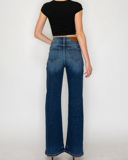 Artemis Vintage AT2004HFDT High Rise Holly Flare Jeans – Tummy Con - Sleekdenim.com