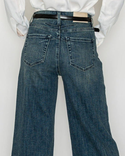 Artemis Vintage AT2061WDMT TUMMY CONTROL HIGH RISE CUFFED WIDE LEG - Sleekdenim.com
