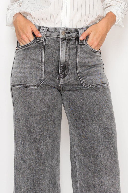 Artemis Vintage AT2101PZLG - High Rise the Perfect Palazzo Jeans - Sleekdenim.com