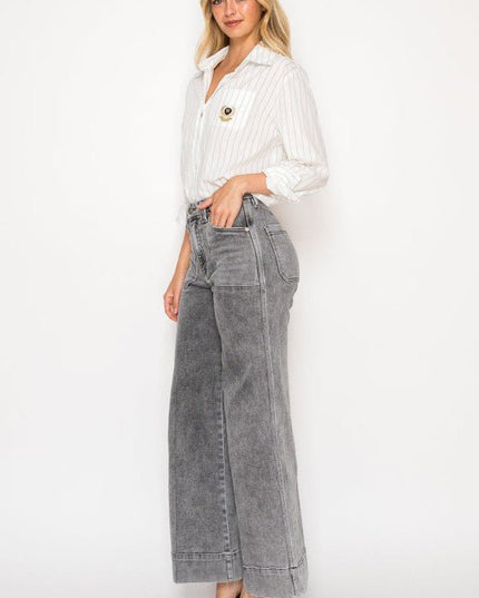 Artemis Vintage AT2101PZLG - High Rise the Perfect Palazzo Jeans - Sleekdenim.com