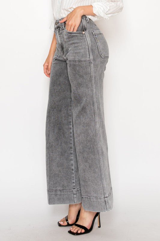 Artemis Vintage AT2101PZLG - High Rise the Perfect Palazzo Jeans - Sleekdenim.com