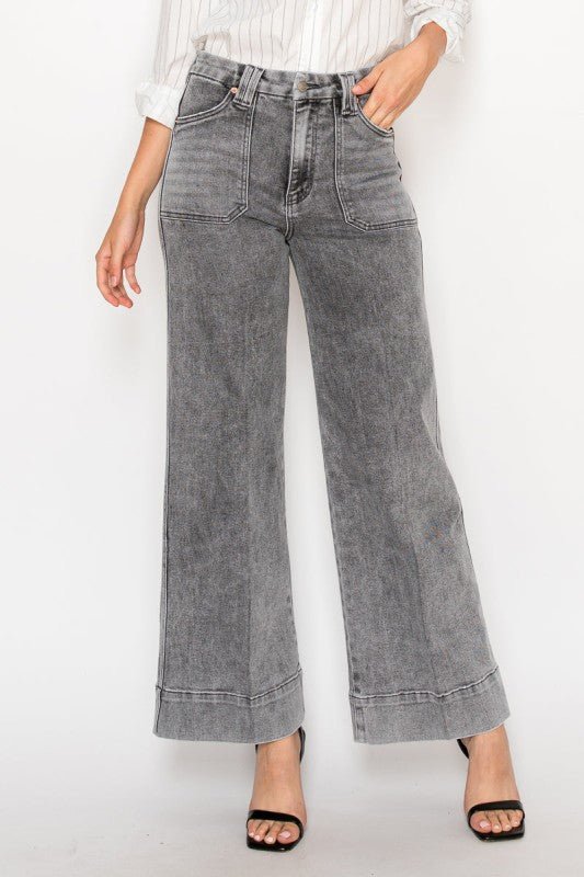 Artemis Vintage AT2101PZLG - High Rise the Perfect Palazzo Jeans - Sleekdenim.com