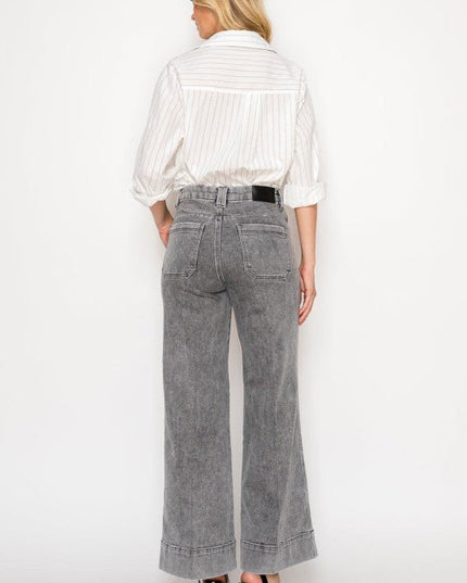 Artemis Vintage AT2101PZLG - High Rise the Perfect Palazzo Jeans - Sleekdenim.com