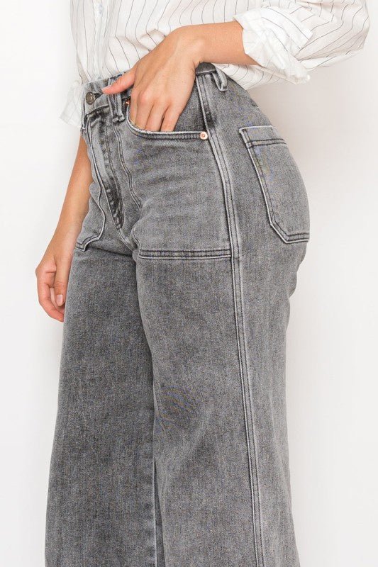 Artemis Vintage AT2101PZLG - High Rise the Perfect Palazzo Jeans - Sleekdenim.com